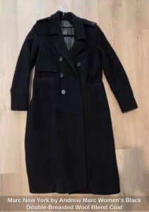 Marc-New-York-by-Andrew-Marc-Womens-Black-Double-Breasted-Wool-Blend-Coat