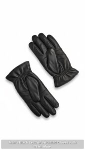 Mens-Black-Leather-Insulated-Gloves-with-Thinsulate