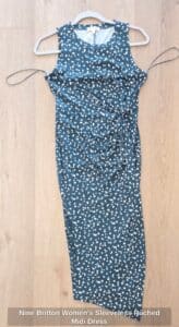 Nine-Britton-Womens-Sleeveless-Ruched-Midi-Dress