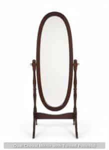 Oval-Cheval-Mirror-with-Turned-Pedestal