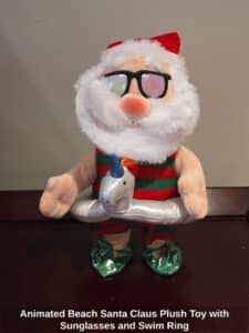 Animated-Beach-Santa-Claus-Plush-Toy-with-Sunglasses-and-Swim-Ring