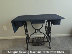 Antique-Sewing-Machine-Table-with-Chair