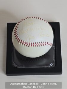 Autographed-Baseball-John-Foster-Boston-Red-Sox-second-image