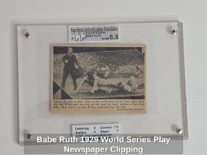Babe-Ruth-World-Series-Play-Newspaper-Clipping