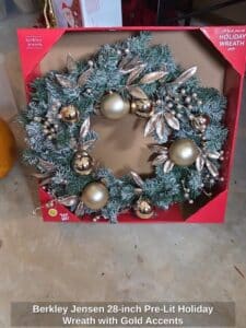Berkley-Jensen-inch-Pre-Lit-Holiday-Wreath-with-Gold-Accents