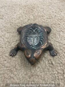 Bronze-Frog-Ashtray-or-Trinket-Dish