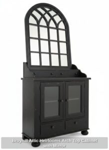 Broyhill-Attic-Heirlooms-Arch-Top-Cabinet-with-Mirror