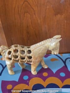 Carved-Soapstone-Donkey-Figurine
