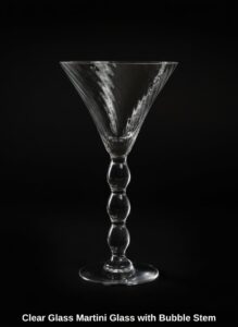 Clear-Glass-Martini-Glass-with-Bubble-Stem