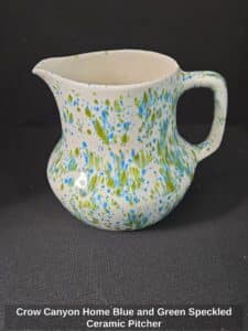 Crow-Canyon-Home-Blue-and-Green-Speckled-Ceramic-Pitcher