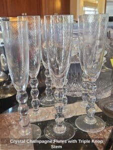 Crystal-Champagne-Flutes-with-Triple-Knop-Stem