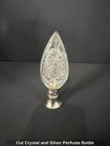 Cut-Crystal-and-Silver-Perfume-Bottle