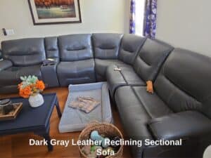 Dark-Gray-Leather-Reclining-Sectional-Sofa