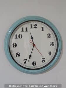 Distressed-Teal-Farmhouse-Wall-Clock