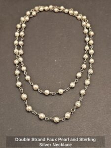 Double-Strand-Faux-Pearl-and-Sterling-Silver-Necklace