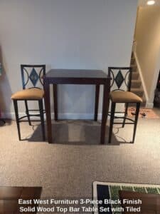 East-West-Furniture-Piece-Black-Finish-Solid-Wood-Top-Bar-Table-Set-with-Tiled-Inlay-Bar-Stools