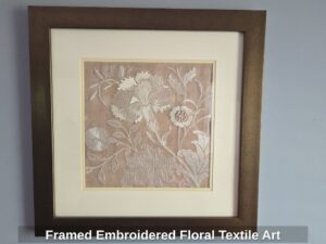 Framed-Embroidered-Floral-Textile-Art