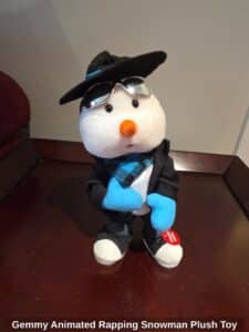 Gemmy-Animated-Rapping-Snowman-Plush-Toy