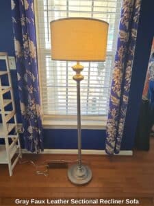 Gray-Faux-Leather-Sectional-Recliner-Sofa