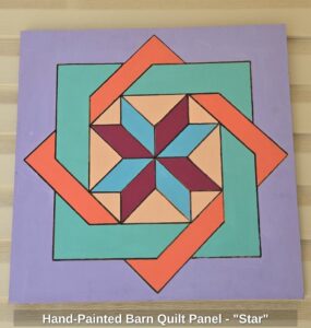 Hand-Painted-Barn-Quilt-Panel-Star