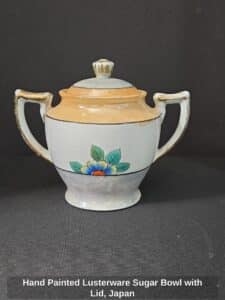 Hand-Painted-Lusterware-Sugar-Bowl-with-Lid-Japan