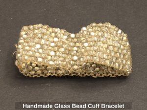 Handmade-Glass-Bead-Cuff-Bracelet