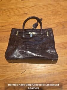 Herms-Kelly-Bag-Crocodile-Embossed-Leather