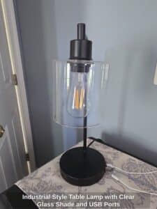 Industrial-Style-Table-Lamp-with-Clear-Glass-Shade-and-USB-Ports