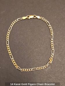 Karat-Gold-Figaro-Chain-Bracelet