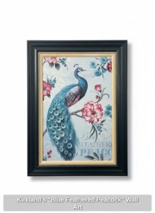 Kirklands-Blue-Feathered-Peacock-Wall-Art