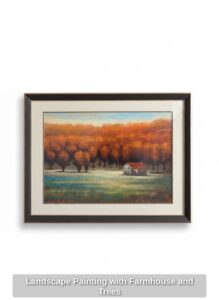 Landscape-Painting-with-Farmhouse-and-Trees