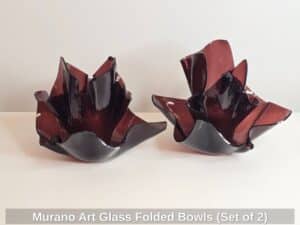 Murano-Art-Glass-Folded-Bowls-Set-of-