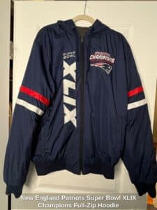 New-England-Patriots-Super-Bowl-XLIX-Champions-Full-Zip-Hoodie-fourth-image