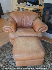 Niroflex-Leather-Armchair-and-Ottoman-Set