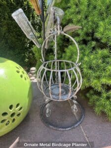 Ornate-Metal-Birdcage-Planter