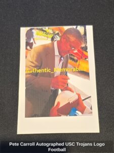 Pete-Carroll-Autographed-USC-Trojans-Logo-Football-fourth-image