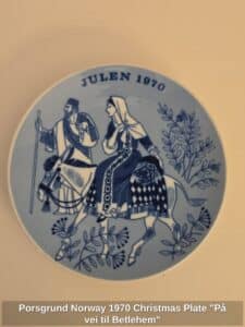 Porsgrund-Norway-Christmas-Plate-P-vei-til-Betlehem