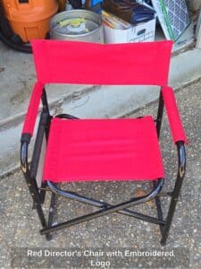 Red-Directors-Chair-with-Embroidered-Logo