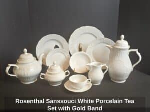 Rosenthal-Sanssouci-White-Porcelain-Tea-Set-with-Gold-Band