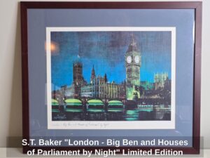 S.T.-Baker-London-Big-Ben-and-Houses-of-Parliament-by-Night-Limited-Edition-Print