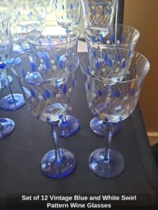 Set-of-Vintage-Blue-and-White-Swirl-Pattern-Wine-Glasses
