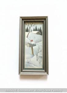 Shirley-E.-Sonnemann-Winter-Scene-Painting