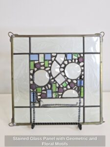 Stained-Glass-Panel-with-Geometric-and-Floral-Motifs