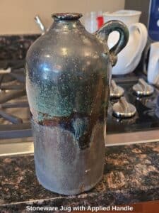 Stoneware-Jug-with-Applied-Handle