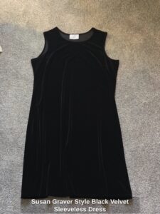 Susan-Graver-Style-Black-Velvet-Sleeveless-Dress