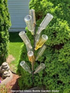 Upcycled-Glass-Bottle-Garden-Stake