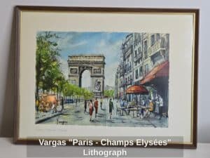 Vargas-Paris-Champs-Elyses-Lithograph