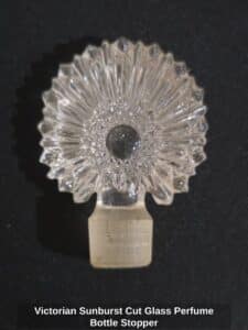 Victorian-Sunburst-Cut-Glass-Perfume-Bottle-Stopper
