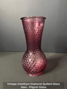 Vintage-Amethyst-Diamond-Quilted-Glass-Vase-Pilgrim-Glass