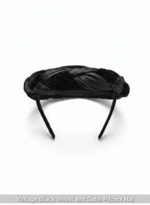 Vintage-Black-Velvet-and-Satin-Pillbox-Hat